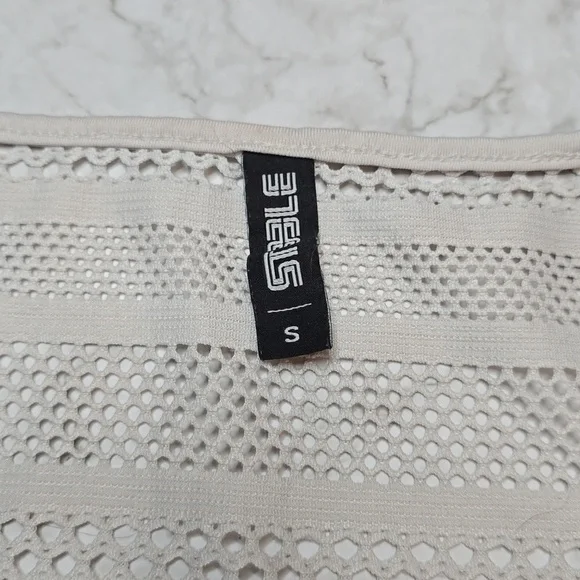 Men's Offwhite Mesh Tank Top Small (S) - Picture 3 of 3